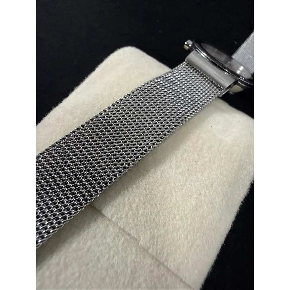Womens Skagen Denmark Ultra Slim Mother Of Pearl Dial Diamond Accent Minimalist